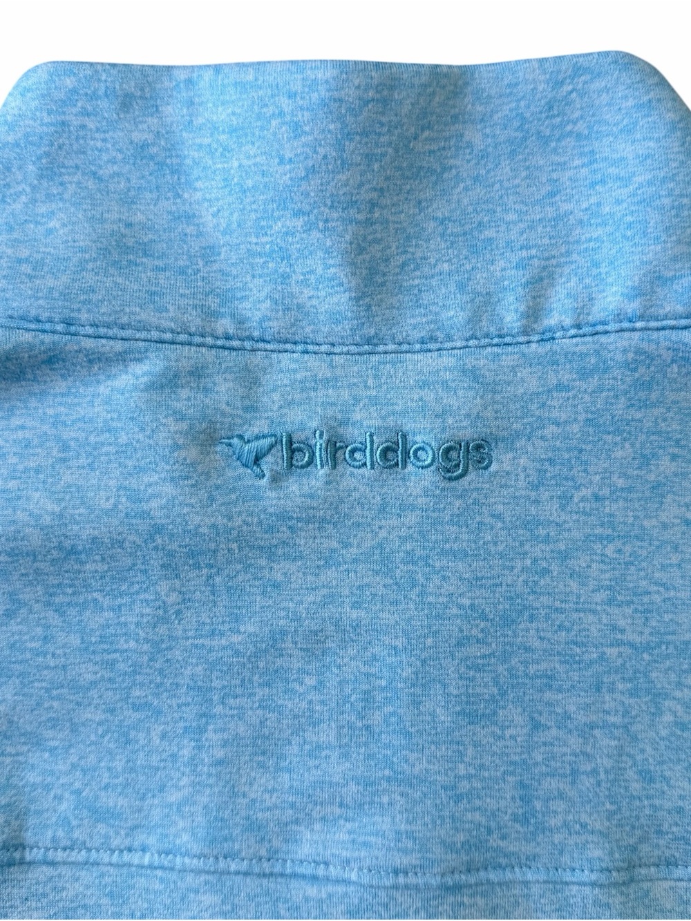 Birddogs Light Blue Heather Performance 1/4 Zip Golf Pullover Men’s Size XL - Picture 5 of 11